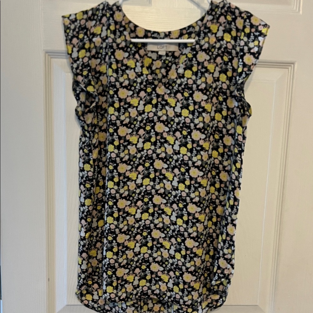 LOFT Multicolor Floral Top